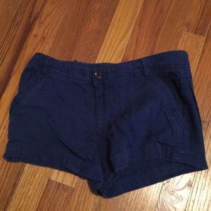 Blue linen Forever 21 shorts